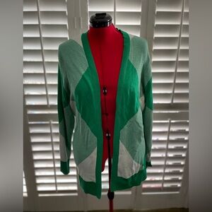 Torrid green open front cardigan